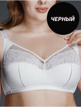 Бюстгальтер мягкий без косточек Milavitsa 122920 черный, Цвет: черный, Размеры: 80E