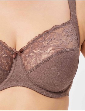 Бюстгальтер мягкий с подкроем Milavitsa 124960 лесной орех, Цвет: лесной орех, Размеры: 75F, изображение 4