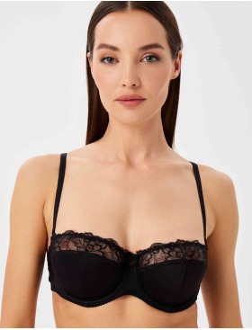 Бюстгальтер балконет Milavitsa 127510 черный, Цвет: черный, Размеры: 80C, изображение 5