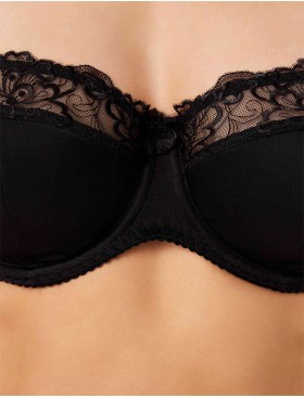 Бюстгальтер балконет Milavitsa 127510 черный, Цвет: черный, Размеры: 80C, изображение 4