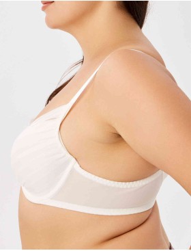 Бюстгальтер с формованной чашкой Milavitsa 127650 приглушенно-белый, Цвет: приглушенно-белый, Размеры: 75E, изображение 3