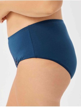 Трусы макси Milavitsa 238070 синий топаз/нюд, Цвет: синий топаз/нюд, Размеры: 7XL, изображение 3
