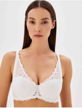 Бюстгальтер со съемным пуш-ап Nikol Djumon 185 10 белый, Цвет: белый, Размеры: 80C, изображение 5