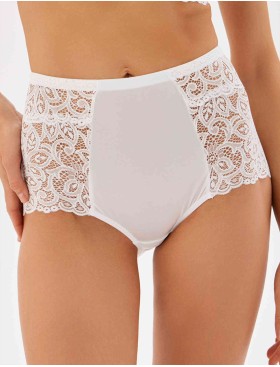 Высокие женские трусы Nikol Djumon 185 36 белый, Цвет: белый, Размеры: M