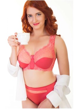 Бюстгальтер с усиленной бретелью Valmira 1113 коралл, Цвет: коралл, Размеры: 100H, изображение 5