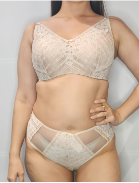 Мягкий кружевной бюстгальтер Akcent A-221 M телесный, Цвет: телесный, Размеры: 70L, изображение 4