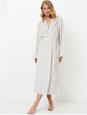 Женский теплый халат Aruelle MEREDITH, Цвет: светло-серый, Размеры: S, изображение 2