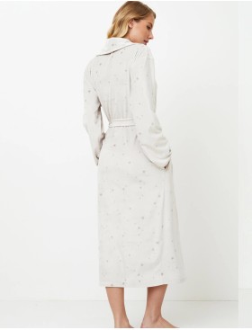 Женский теплый халат Aruelle MEREDITH, Цвет: светло-серый, Размеры: S, изображение 3