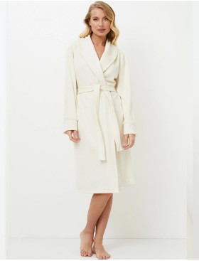 Теплый халат Aruelle NORELLA, Цвет: экрю, Размеры: S, изображение 2