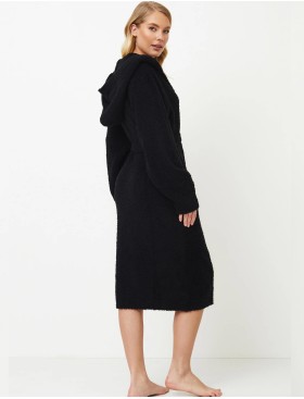 Длинный женский халат Aruelle RORY, Цвет: черный, Размеры: XS, изображение 4