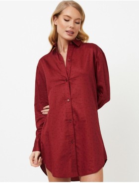 Сорочка рубашечного кроя Aruelle VITTORIA, Цвет: бургундское вино, Размеры: XS