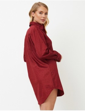 Сорочка рубашечного кроя Aruelle VITTORIA, Цвет: бургундское вино, Размеры: XS, изображение 2