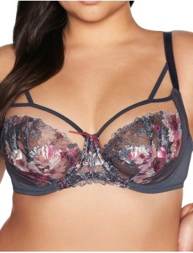 Бюстгальтер мягкий Ava ROMANCE 2123 M Gray, Цвет: графит, Размеры: 70I