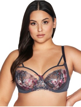 Бюстгальтер мягкий Ava ROMANCE 2123 M Gray, Цвет: графит, Размеры: 70I, изображение 4