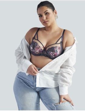 Бюстгальтер мягкий Ava ROMANCE 2123 M Gray, Цвет: графит, Размеры: 70I, изображение 5