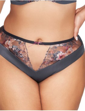 Трусы бразилиана Ava ROMANCE 2123 brazilian Gray, Цвет: графит, Размеры: S