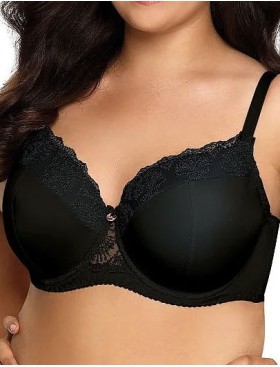 Бюстгальтер балконет Ava FREESIA 1924 U черный, Цвет: черный, Размеры: 70I