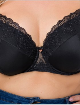 Бюстгальтер балконет Ava FREESIA 1924 U черный, Цвет: черный, Размеры: 70I, изображение 3