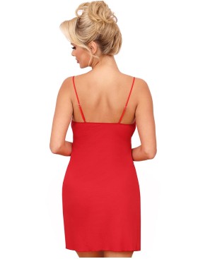 Сорочка на тонких бретелях Donna JANETTE nightdress RED, Цвет: красный, Размеры: S, изображение 2