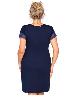 Ночная сорочка Donna MARIZA PLUS nightdress DARK BLUE, Цвет: темно-синий, Размеры: 5XL, изображение 2