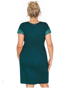 Ночная сорочка Donna MARIZA PLUS nightdress GREEN, Цвет: изумрудный, Размеры: 5XL, изображение 2