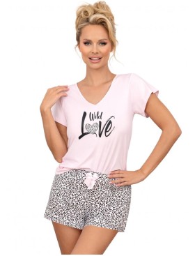 Пижама с шортами Donna PANTERA 1/2 pyjamas PINK, Цвет: розовый, Размеры: S