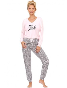 Пижама с брюками Donna PANTERA long pyjamas PINK, Цвет: розовый, Размеры: S, изображение 2