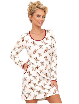 Сорочка с длинными рукавами Donna RENI nightdress, Цвет: белый, Размеры: S, изображение 2