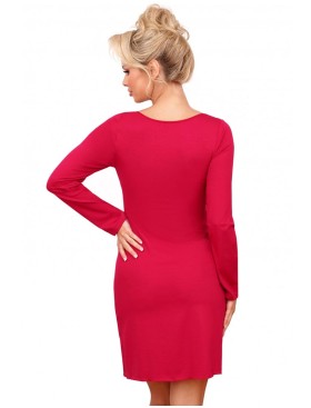 Сорочка из вискозы Donna SILVANA long nightdress VINE, Цвет: темно-красный, Размеры: S, изображение 2