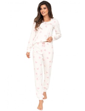 Хлопковая пижама с брюками Donna SWEET long pyjamas, Цвет: белый, Размеры: L, изображение 2