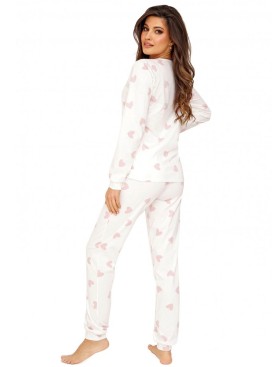Хлопковая пижама с брюками Donna SWEET long pyjamas, Цвет: белый, Размеры: L, изображение 3