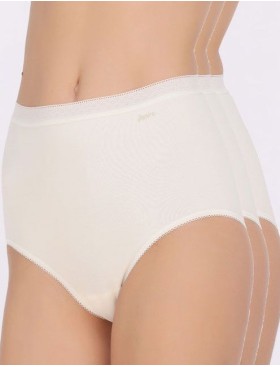 Хлопковые трусы макси Janira PACK-3 MAXI ESENCIAL 1031183 в наборе (3шт) nacar, Цвет: nacar (крем), Размеры: XL