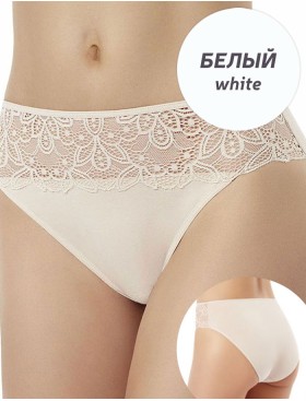 Хлопковые трусы слипы Janira BELLE COTTON 1032265 BRISLIP white, Цвет: white (белый), Размеры: L