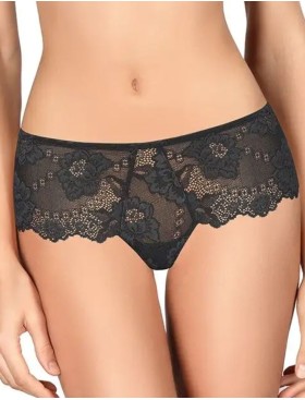 Трусы шортики кружевные Lormar DELUXE sh nero, Цвет: nero (черный), Размеры: M