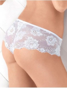 Трусы шортики кружевные Lormar DELUXE sh bianco, Цвет: bianco (белый), Размеры: M, изображение 2