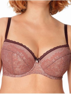 Бюстгальтер балконет Nipplex ZOE U, Цвет: пудра, Размеры: 90D