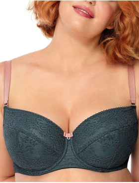 Бюстгальтер балконет Nipplex ZOYA U, Цвет: индиго, Размеры: 85E