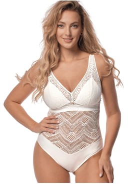 Кружевное боди Mefemi DESIRE BODY экрю, Цвет: экрю, Размеры: M, изображение 3
