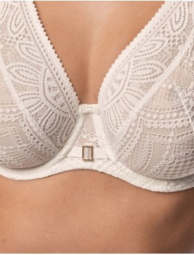 Кружевной бюстгальтер на косточках Mefemi DESIRE M bralette экрю, Цвет: экрю, Размеры: 70I, изображение 4