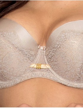 Бюстгальтер балконет Nipplex GALINA U, Цвет: мокка, Размеры: 75E, изображение 3