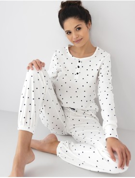 Хлопковая пижама Sensis BLUEBELL, Цвет: белый, Размеры: M
