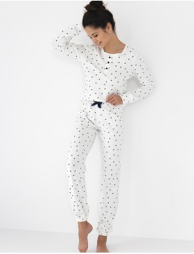 Хлопковая пижама Sensis BLUEBELL, Цвет: белый, Размеры: M, изображение 2