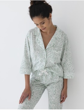 Женская пижама из хлопка Sensis ELISE, Цвет: мята, Размеры: M
