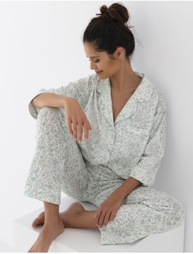 Женская пижама из хлопка Sensis ELISE, Цвет: мята, Размеры: M, изображение 3