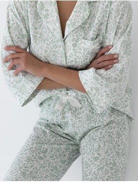 Женская пижама из хлопка Sensis ELISE, Цвет: мята, Размеры: M, изображение 4