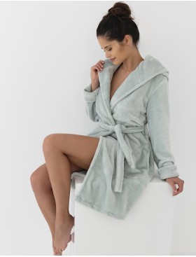 Теплый банный халат Sensis GARDEN, Цвет: мята, Размеры: S/M, изображение 2