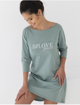 Ночная сорочка из хлопка Sensis GARDEN, Цвет: зеленый, Размеры: S/M