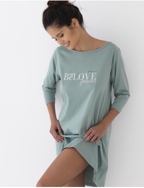 Ночная сорочка из хлопка Sensis GARDEN, Цвет: зеленый, Размеры: S/M, изображение 2