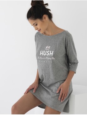 Сорочка из хлопка Sensis HUSH, Цвет: серый, Размеры: S/M