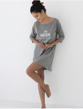 Сорочка из хлопка Sensis HUSH, Цвет: серый, Размеры: S/M, изображение 2